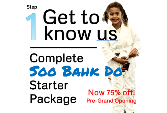 $149 Complete Starter Package now only $49 for a limited time: 4 safe, non-contact, beginner's level slots in the class of your choice with no obligation to enroll; Q&A with the instructor; money back guarentee; and a FREE UNIFORM when you enrol!